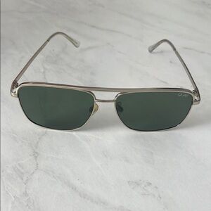 Quay Australia Silver Sunglasses with Dark Lenses